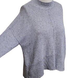 [A.N.A] Blue Speckled Mock Turtleneck Sweater - Size XL